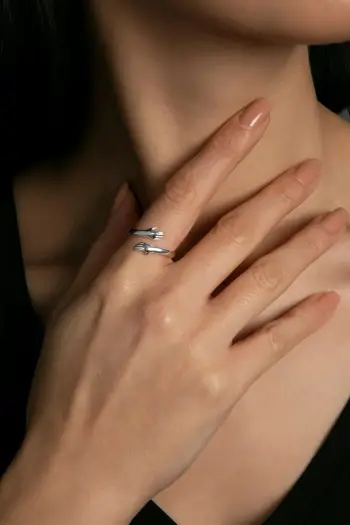 Unazë argjendi Elika Silver, ELKMD50432