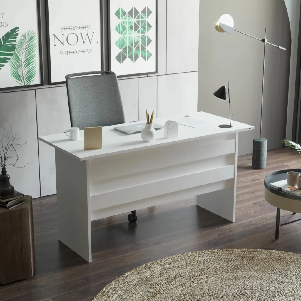 Set mobiljesh për zyre Hanah Home, Vo16-W, ngjyrë e bardhë - 2