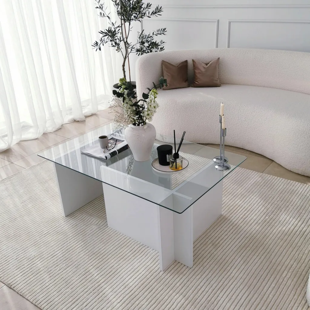 Tavolinë kafeje Hanah Home, Escape, e bardhë - 4