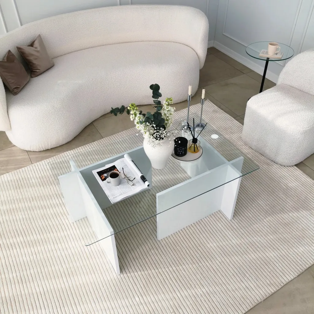 Tavolinë kafeje Hanah Home, Escape, e bardhë - 6