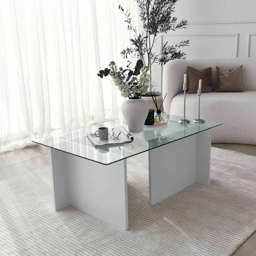 Tavolinë kafeje Hanah Home, Escape, e bardhë - 7