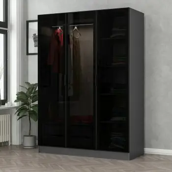 Dollap Rrobash Kale antracit Black, antracit, zezë