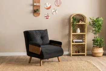 Krevat-karrige një vendës, Atelier del Sofa, Cosmo Single, krem