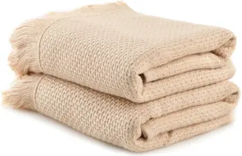 Set peshqirësh për larje (2 copë), Mijölnir, Mia, bezhë e çelët