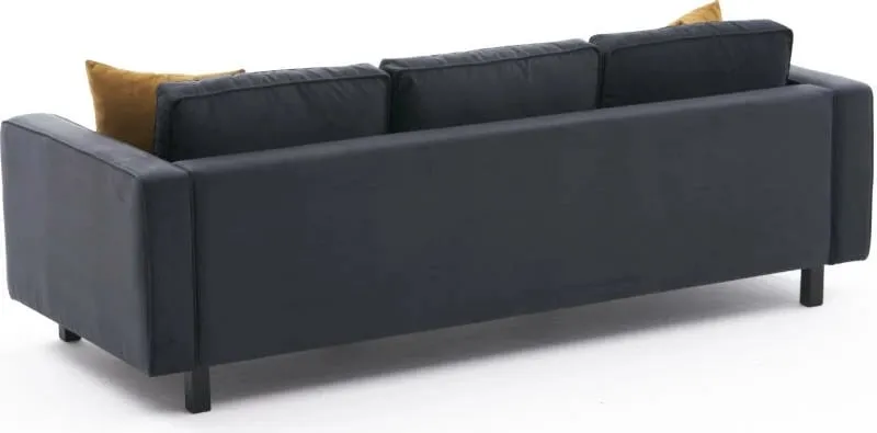 Divan dy-vendësh Atelier del Sofa, kadife Kale, antracit - 6