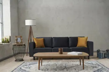 Divan dy-vendësh Atelier del Sofa, kadife Kale, antracit