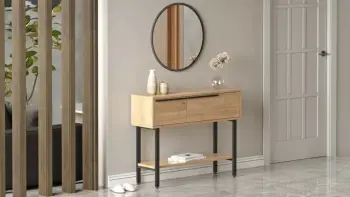 Bufe Hanah Home, On12-S, ngjyrë arre, me pasqyrë