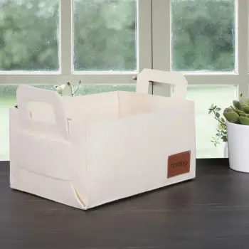 Organizues tavoline prej ndjesi, krem, Aberto Design, HMY-6266, 30x20x15cm