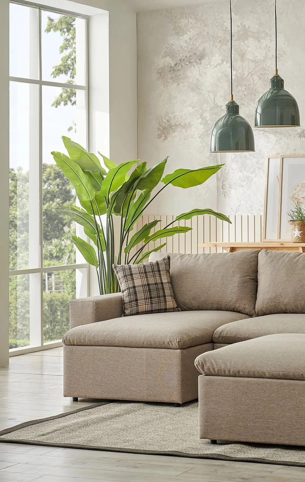 Kënd divan Atelier del Sofa, Flov, ngjyrë krem - 2