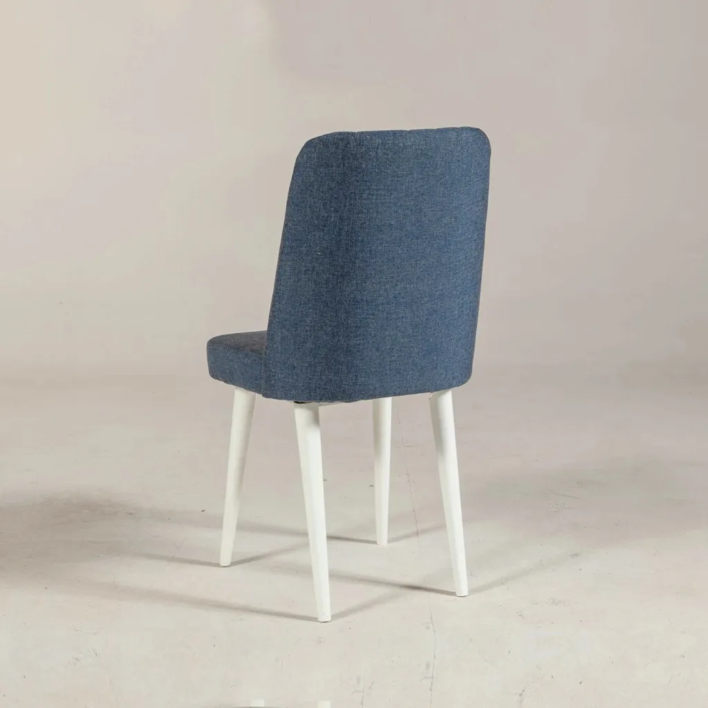 Karrige Vina Sandalye Dark Blue, White, bardhë, Dark kaltër - 2