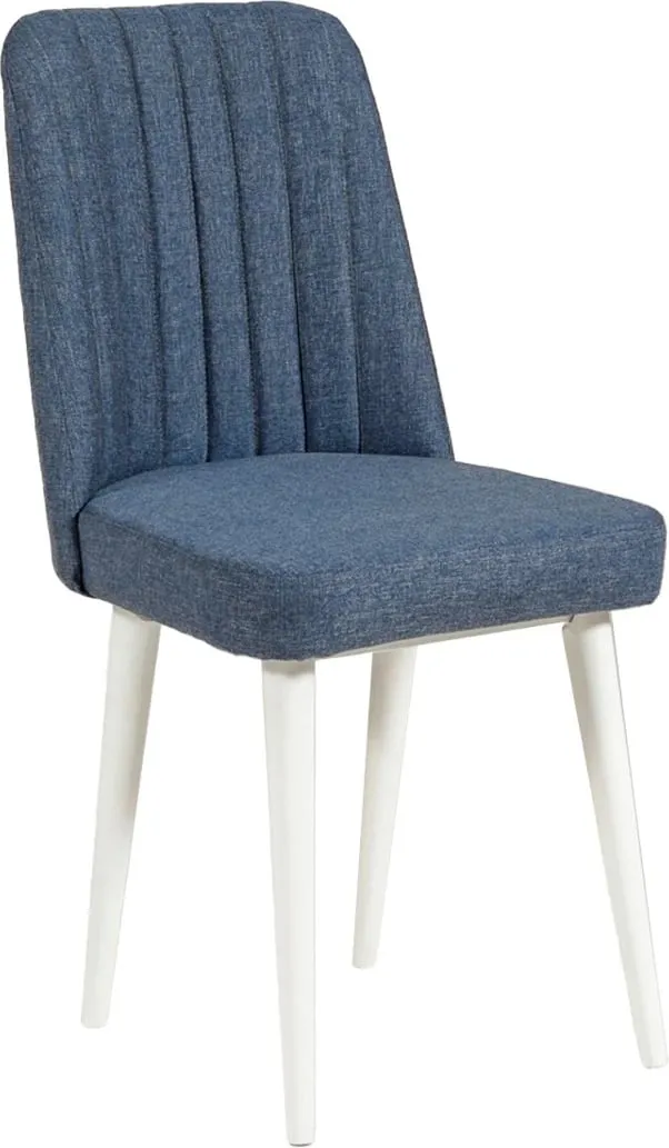 Karrige Vina Sandalye Dark Blue, White, bardhë, Dark kaltër - 3