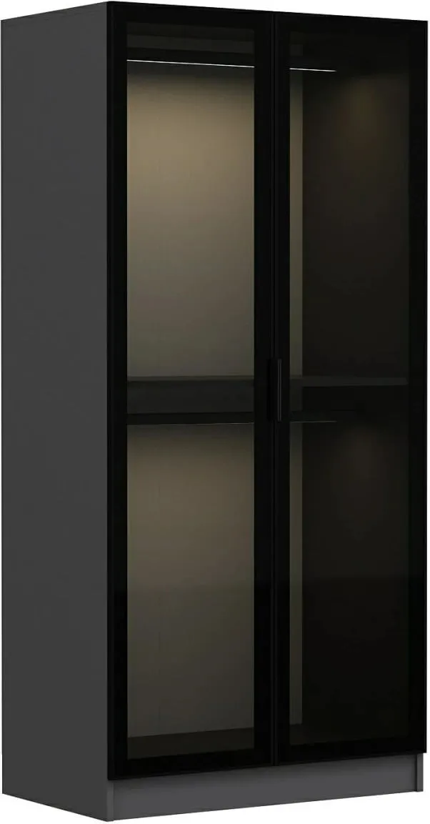 Dollap Rrobash Kale Glass antracit, zezë, antracit - 7