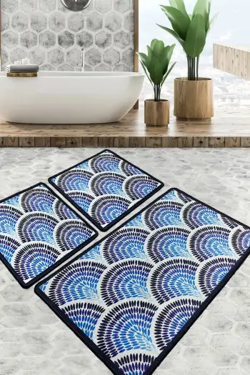 Set tapetash për banjo (3 copë), Mijölnir, ngjyrë kaltër-azul