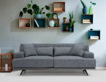 Divan dy ulëshe Atelier del Sofa, Bentley, ngjyrë gri