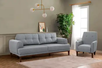Set divani Atelier del Sofa, Vina, gri dhe arre