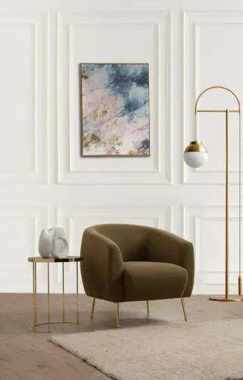 Karrige wing Atelier del Sofa, Santo, ngjyrë e gjelbër
