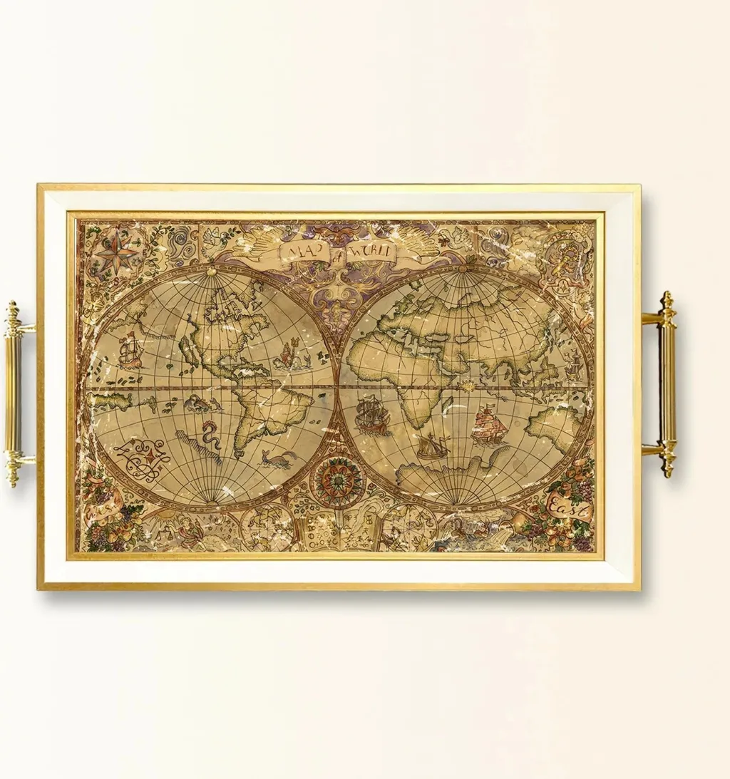 Tabaka prej qelqi Aberto Design, TPB9867, shumëngjyrëshe - 2