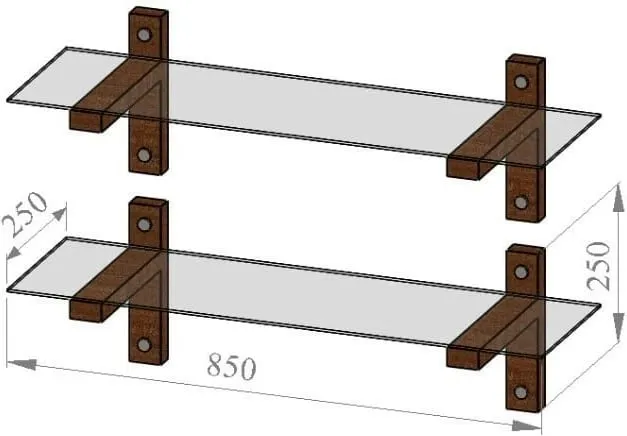 Raft Muri R202, arrë, fume - 8