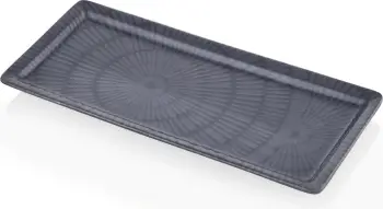 Pjatë shërbimi Hermia, gri, NON0007, 16x35x1cm