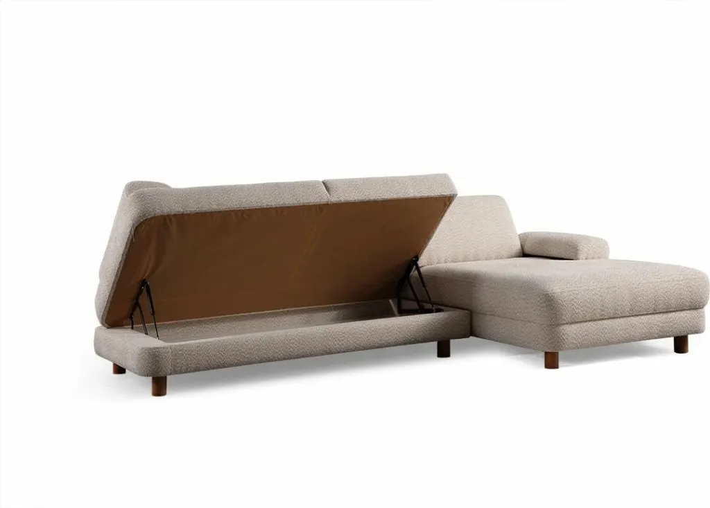 Kënd divani-krevat Atelier del Sofa, Nice L kënd djathtas, krem - 13
