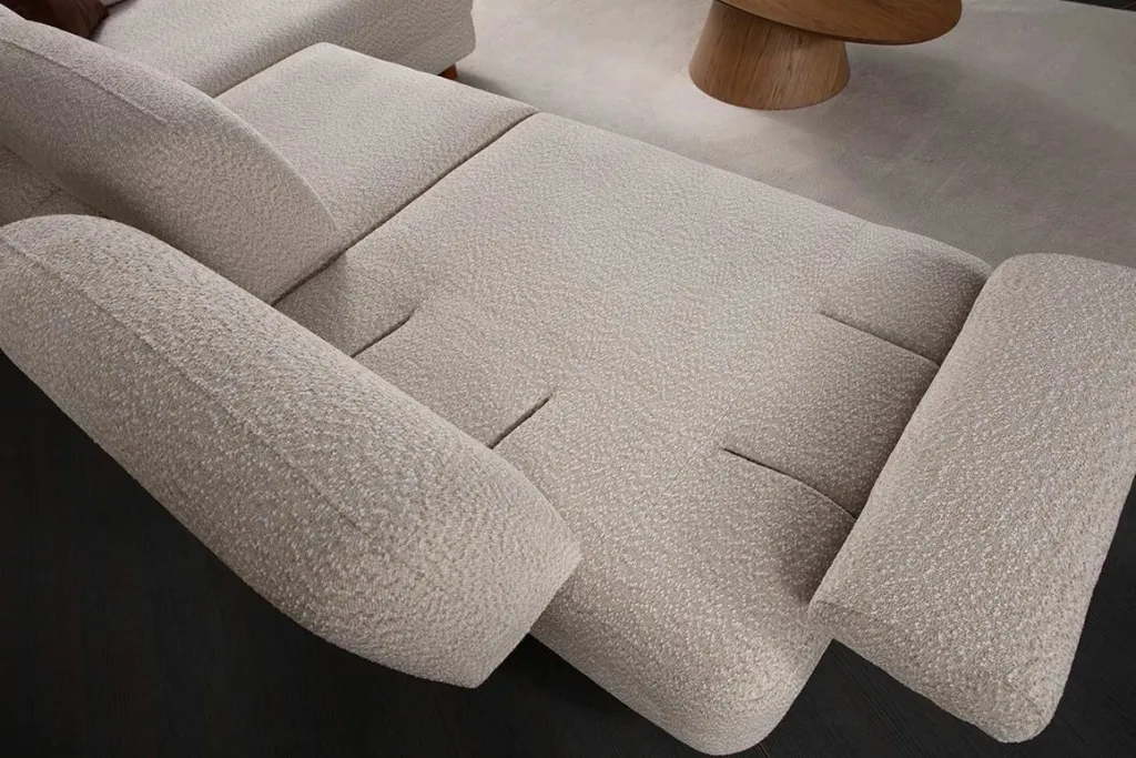 Kënd divani-krevat Atelier del Sofa, Nice L kënd djathtas, krem - 6