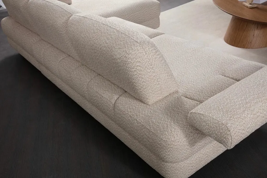 Kënd divani-krevat Atelier del Sofa, Nice L kënd djathtas, krem - 7