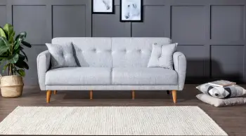 Divan-krevat treshe, Atelier del Sofa, Aria, ngjyrë gri