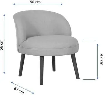 Karrige krahu Atelier del Sofa, ngjyrë krem, Nice - 5
