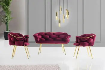 Set Divanesh Balon, Plum, artë