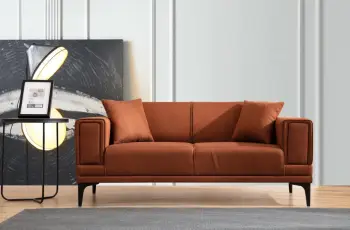 Divan dy ulës, ngjyrë e kuqe qeramike, Horizon