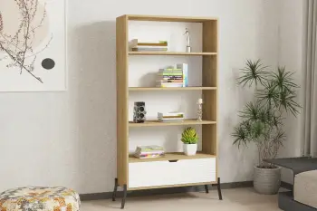 Librari / Raft Librash Numana, lis Safir, bardhë