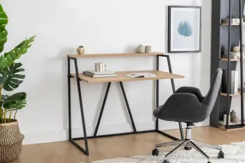Tavolinë Studimi Lissa Rafli, safir, zezë