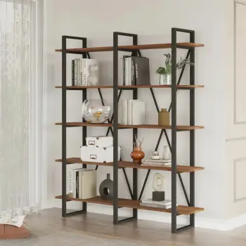 Raft librash Hanah Home, Mn05-Ba, ngjyrë arre, 154.8x180x34cm