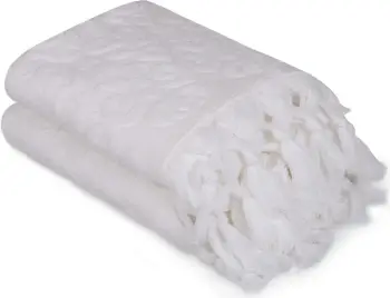 Set peshqirësh për duar (2 copë), Mijölnir, Baglamali Kilim, e bardhë