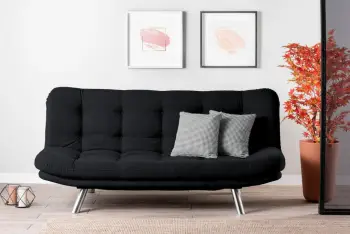 Divan-krevat treshe, Atelier del Sofa, Misa Sofabed, ngjyrë e zezë