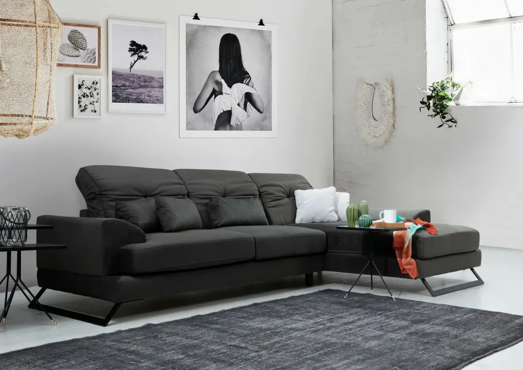 Kënd-sofë Atelier del Sofa, Frido kënd i djathtë (L3+Chl), anthracite - 2