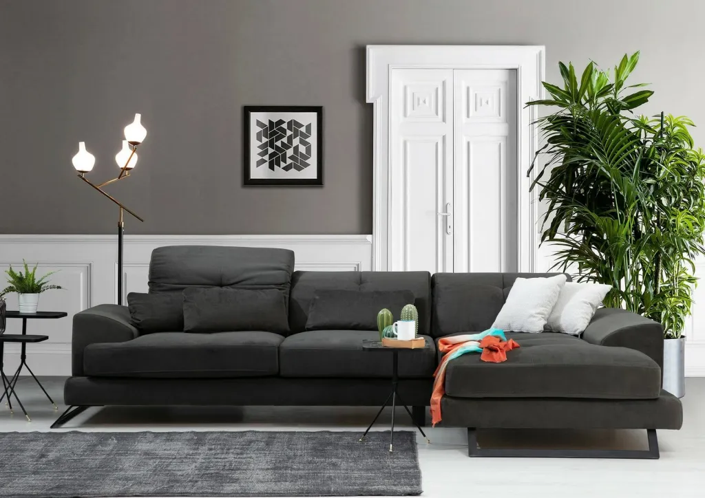 Kënd-sofë Atelier del Sofa, Frido kënd i djathtë (L3+Chl), anthracite - 3