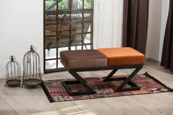 Puf Atelier del Sofa, kafe-portokalli, Eda