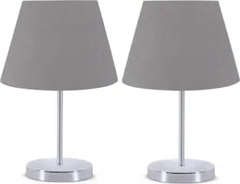 Set llambash tavoline, ngjyrë gri, Opviq, AYD - 2354, 2 copë