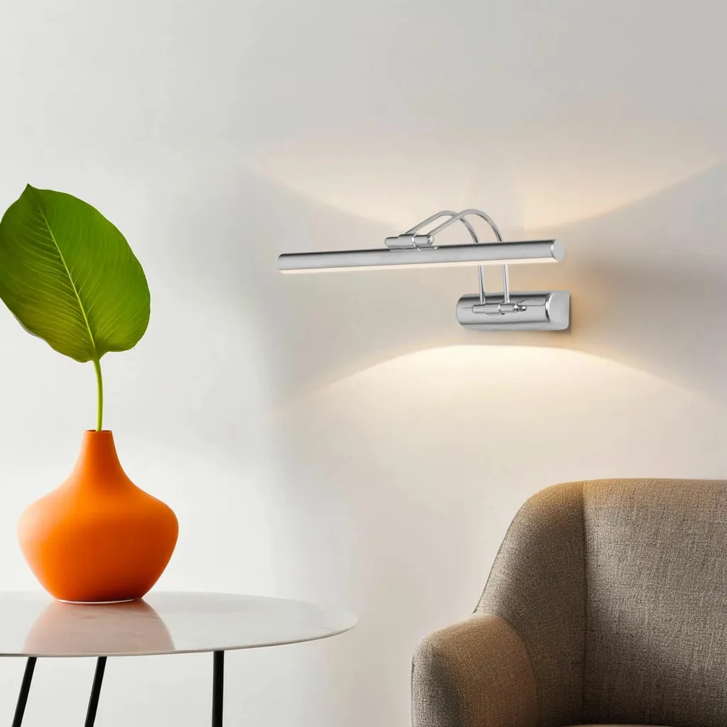 Llambë muri Opviq, Flüt, 50 cm, LED, krom - 1