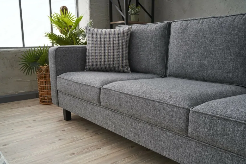 Divan treshe Atelier del Sofa, Kale Linen, ngjyrë gri - 3
