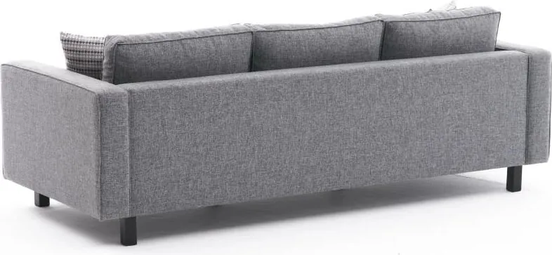 Divan treshe Atelier del Sofa, Kale Linen, ngjyrë gri - 6