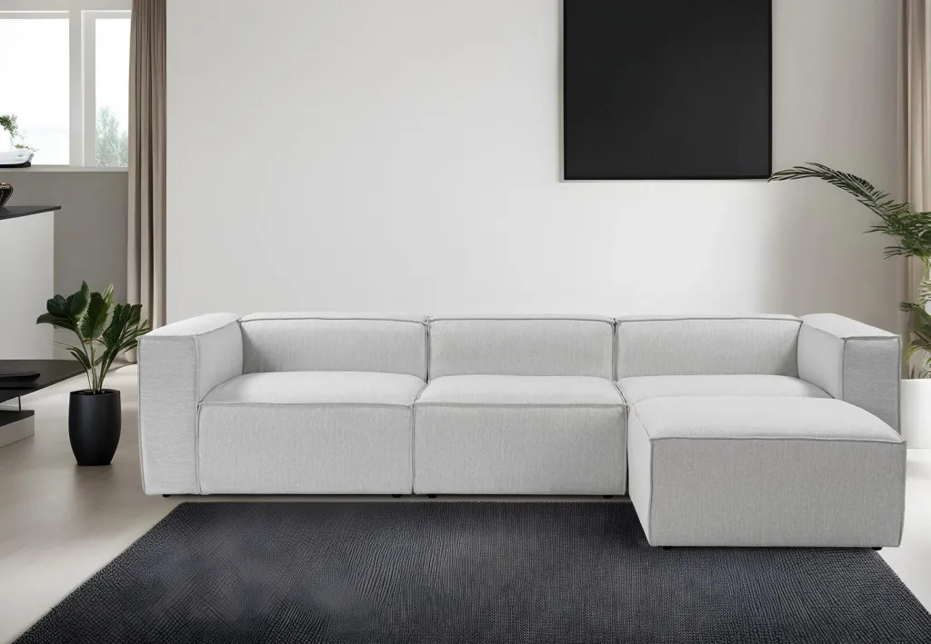 Këndsofa Atelier del Sofa, ngjyrë gri, Fora - 3