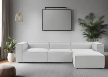 Këndsofa Atelier del Sofa, ngjyrë gri, Fora