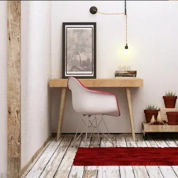 Tavolinë studimi Hanah Home, Valencia, ngjyrë lisi dhe e bardhë