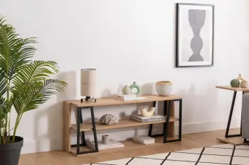 Komodinë për TV Lissa Rafli Tv Stand, safir, zezë