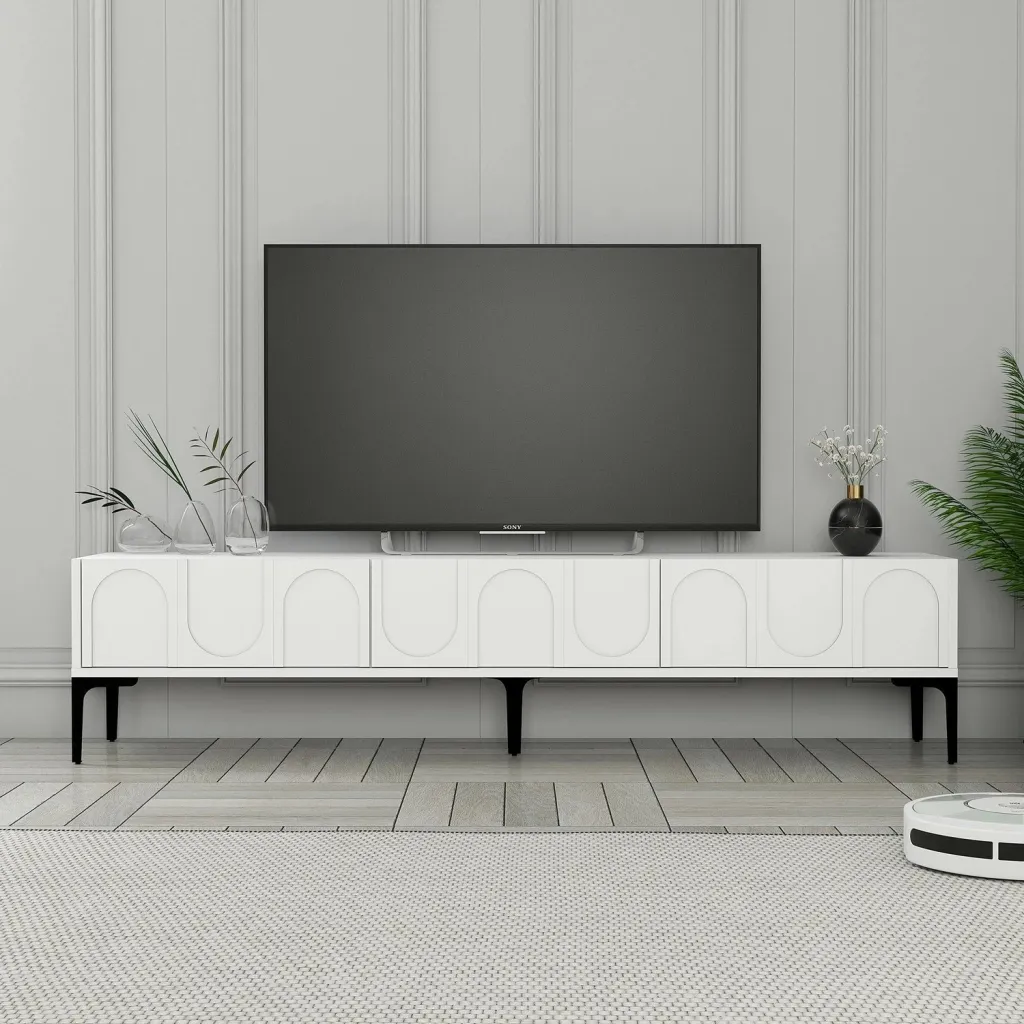 Konsolë TV Hanah Home, Lyon 42, e bardhë, e zezë - 1