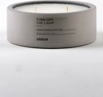 Qiri aromatik, enë betoni, ngjyrë gri, Aberto Design, Turn Off The Light Flat