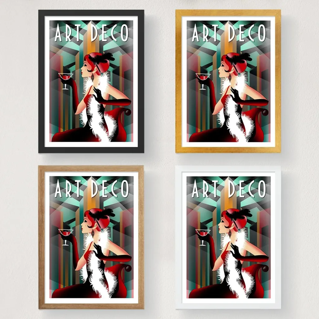 Poster A3 Art Deco, shumëngjyrësh, 29,7x42cm - 2