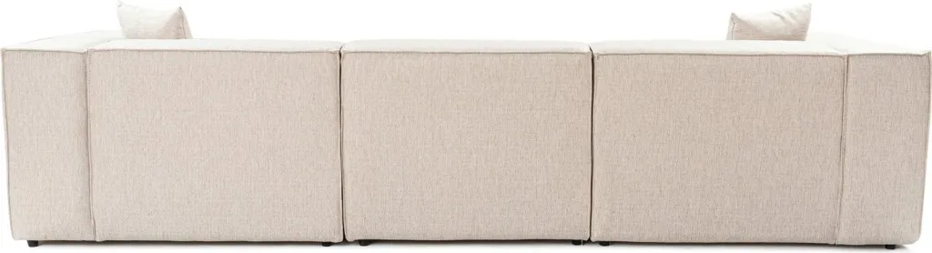 Këndare Lora, ngjyrë kafe e çelët, me pouffe, 4 pjesë - 8